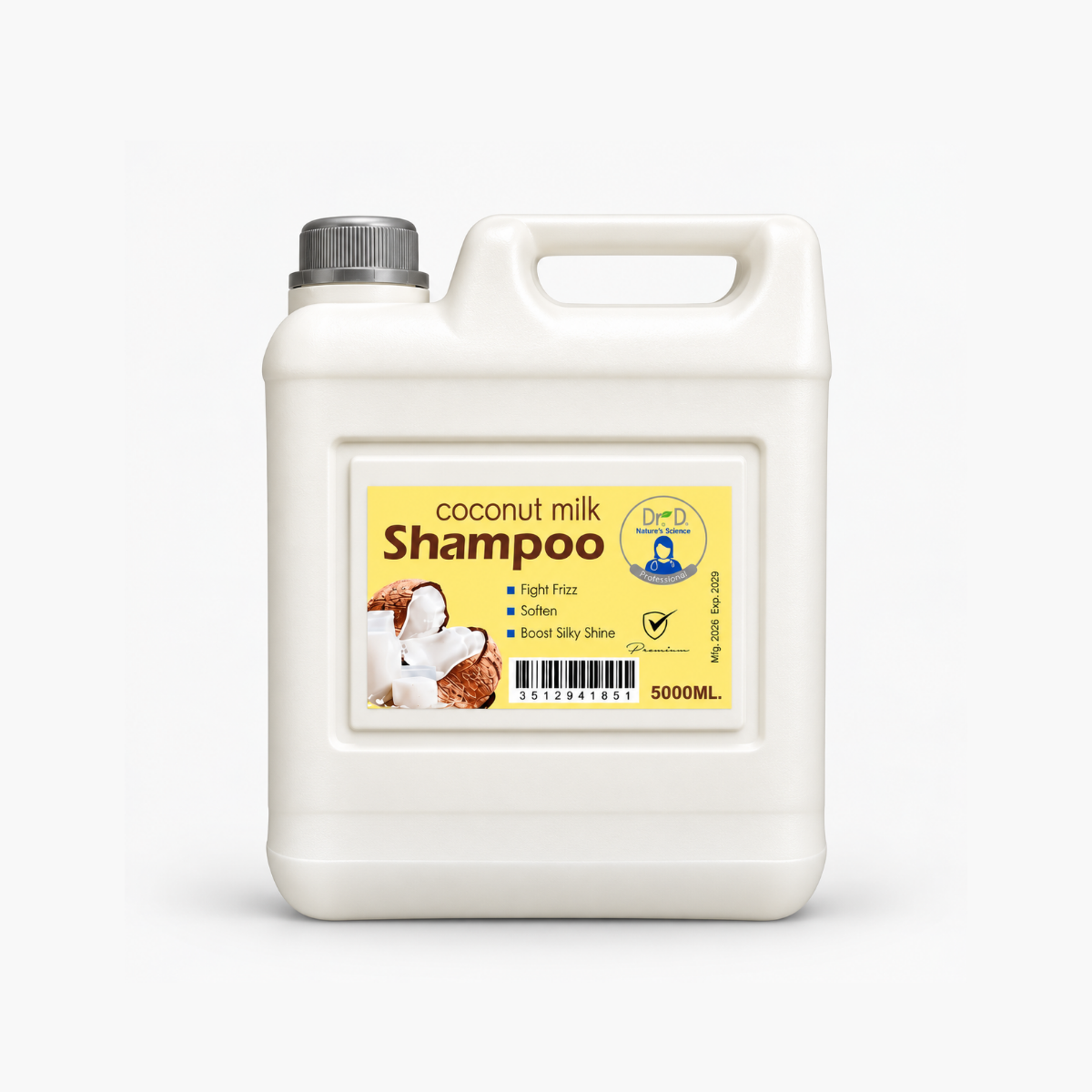 DR DERMA COCONUT MILK SHAMPOO 5000ML